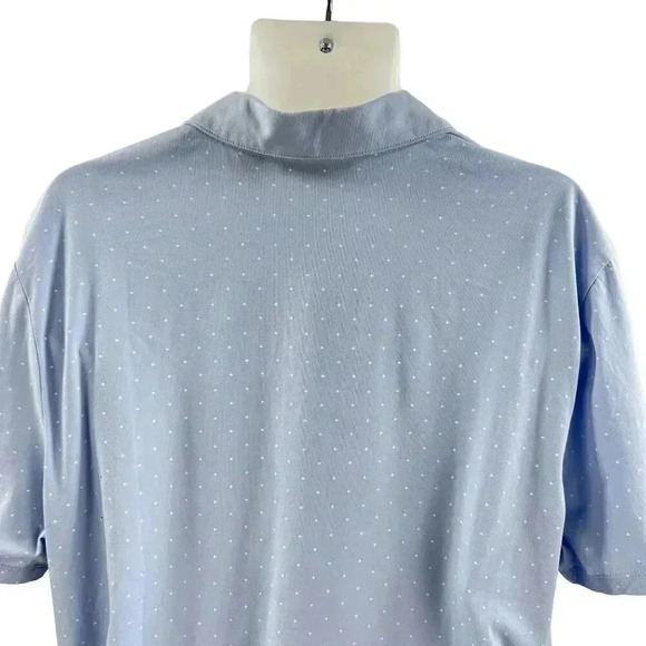 Perry Ellis Mens Short Sleeve Polo Shirt XXL Blue Arrow Print Pima Cotton New - Picture 7 of 11